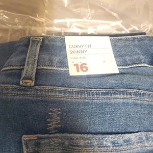 Lane Bryant Curvy Fit Skinny Jeans - Size 16